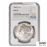 1880-S Morgan Silver Dollar NGC MS67