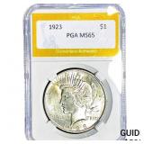1923 Silver Peace Dollar PGA MS65