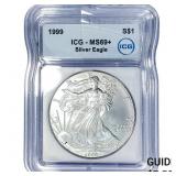 1999 Silver Eagle ICG MS69+