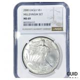 2000 Silver Eagle NGC MS69