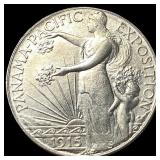 1915-S Silver Panama-Pacific Half Dollar CHOICE AU