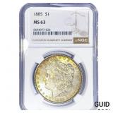 1885 Morgan Silver Dollar NGC MS63