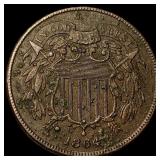 1864 Bronze Two-Cent Piece SUPERB GEM BU