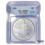 1999 Silver Eagle ICG MS69+