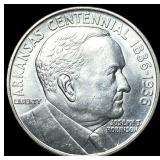 1936 Silver Arkansas Centennial Half Dollar GEM BU