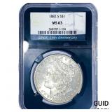 1882-S Morgan Silver Dollar NGC MS63