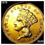 1878 $3 Gold Piece