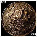 1794 Liberty Cap Large Cent NICELY CIRCULATED