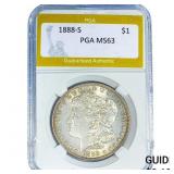 1888-S Morgan Silver Dollar PGA MS63