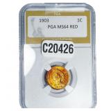 1903 Indian Head Cent PGA MS64 Red