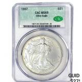 1997 Silver Eagle CAC MS69
