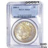 1880-S Morgan Silver Dollar PCGS MS64