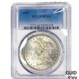 1887 Morgan Silver Dollar PCGS MS64