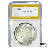 1926 Silver Peace Dollar PGA MS63