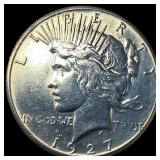 1927 Silver Peace Dollar CLOSELY UNCIRCULATED