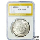 1885-O Morgan Silver Dollar PGA MS63