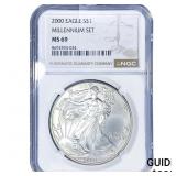 2000 Silver Eagle NGC MS69