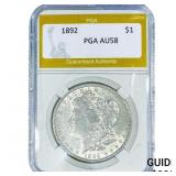 1892 Morgan Silver Dollar PGA AU58