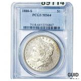 1880-S Morgan Silver Dollar PCGS MS64