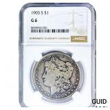 1903-S Morgan Silver Dollar NGC G6