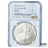 2000 Silver Eagle NGC MS69