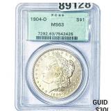 1904-O Morgan Silver Dollar PCGS MS63