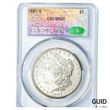 1881-S Morgan Silver Dollar CAC MS65