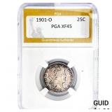 1901-O Barber Quarter PGA XF45