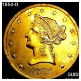 1854-O $10 Gold Eagle UNCIRCULATED