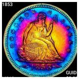 1853 Seated Liberty Quarter CHOICE BU