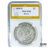 1899-O Morgan Silver Dollar PGA XF40 Micro O