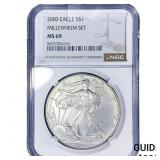 2000 Silver Eagle NGC MS69