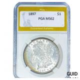 1897 Morgan Silver Dollar PGA MS62
