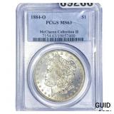 1884-O Morgan Silver Dollar PCGS MS63