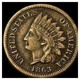 1863 Indian Head Cent NEARLY UNCIRCULATED
