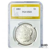 1882 Morgan Silver Dollar PGA MS64