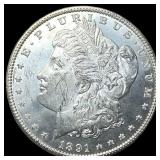 1891 Silver Morgan Dollar CHOICE BU