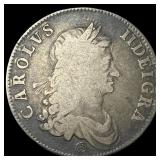 1662 Great Britain Silver Crown LIGHTLY  CIRCULAT