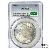 1880-S Morgan Silver Dollar CAC MS63