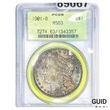 1901-O Morgan Silver Dollar PCGS MS63