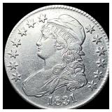 1831 Capped Bust Half Dollar CLOSELY  UNCIRCULATE