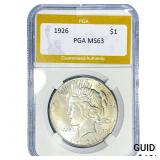 1926 Silver Peace Dollar PGA MS63