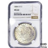 1884-O Morgan Silver Dollar NGC MS62