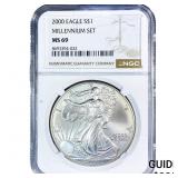 2000 Silver Eagle NGC MS69