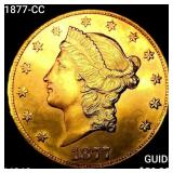 1877-CC $20 Gold Double Eagle UNCIRCULATED