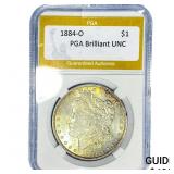 1884-O Morgan Silver Dollar PGA Brilliant UNC