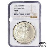 2000 Silver Eagle NGC MS69