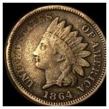 1864 Bronze Indian Head Cent NICELY CIRCULATED