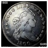 1800 Draped Bust Dollar ABOUT UNCIRCULATED