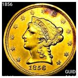 1856 $2.50 Gold Quarter Eagle CHOICE BU